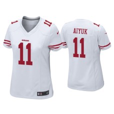 Men's San Francisco 49ers #11 Brandon Aiyuk White 2020 NFL Draft Game Jersey