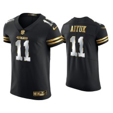 Men's San Francisco 49ers #11 Brandon Aiyuk Black Golden Edition Elite Jersey