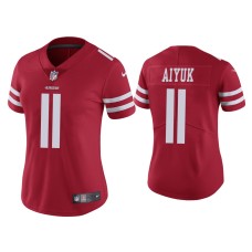 Men's San Francisco 49ers #11 Brandon Aiyuk Scarlet 2020 NFL Draft Vapor Limited Jersey