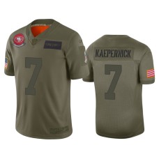 Men's San Francisco 49ers #7 Colin Kaepernick Camo 2019 Salute to Service Limited Jersey