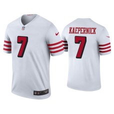 Men's San Francisco 49ers #7 Color Rush Legend Colin Kaepernick White Jersey