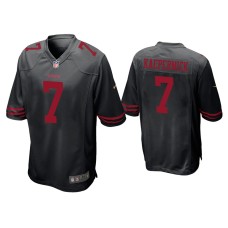 Men's San Francisco 49ers #7 Colin Kaepernick Black Game Jersey