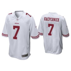 Men's San Francisco 49ers #7 Colin Kaepernick White Game Jersey