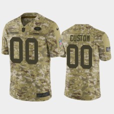 Men's San Francisco 49ers #00 Custom Nike Salute to Service Limited Jersey - Camo