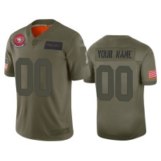 Men's San Francisco 49ers #00 Custom Camo 2019 Salute to Service Limited Jersey