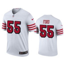 Men's San Francisco 49ers #55 Color Rush Legend Dee Ford White Jersey