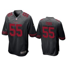 Men's San Francisco 49ers #55 Dee Ford Black Game Jersey