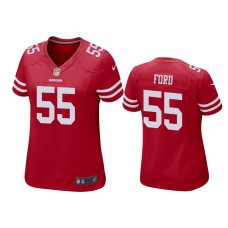 Women's San Francisco 49ers #55 Dee Ford Scarlet Game Jersey