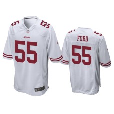 Men's San Francisco 49ers #55 Dee Ford White Game Jersey