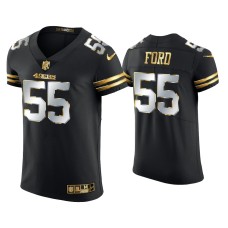 Men's San Francisco 49ers #55 Dee Ford Black Golden Edition Elite Jersey