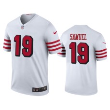 Men's San Francisco 49ers #19 Deebo Samuel White NFL Draft Color Rush Legend Jersey