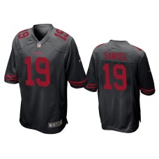 Men's San Francisco 49ers #19 Deebo Samuel Black NFL Draft Game Jersey