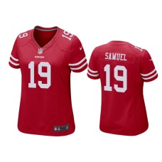 Men's San Francisco 49ers #19 Deebo Samuel Scarlet NFL Draft Game Jersey