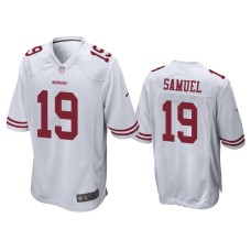 Men's San Francisco 49ers #19 Deebo Samuel White NFL Draft Game Jersey