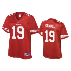 Women's San Francisco 49ers #19 Deebo Samuel Scarlet Pro Line Jersey