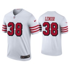 Men's San Francisco 49ers #38 Color Rush Legend Deommodore Lenoir White Jersey