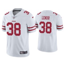 Men's San Francisco 49ers #38 Deommodore Lenoir Vapor Limited White Jersey