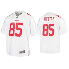 Men's San Francisco 49ers #85 George Kittle White Finished Pro Line Jersey