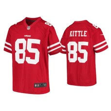 Youth San Francisco 49ers #85 George Kittle Scarlet Game Jersey