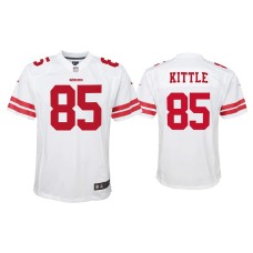 Youth San Francisco 49ers #85 George Kittle White Game Jersey