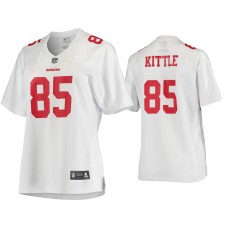 Men's San Francisco 49ers #85 George Kittle White NFL Pro Line Jersey