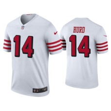 Men's San Francisco 49ers #14 Jalen Hurd White NFL Draft Color Rush Legend Jersey