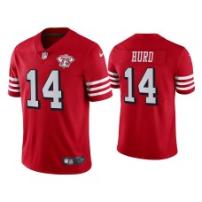 Men's San Francisco 49ers #14 Jalen Hurd Vapor Limited Scarlet Jersey