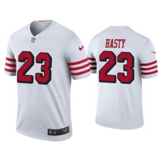 Men's San Francisco 49ers #23 Color Rush Legend JaMycal Hasty White Jersey