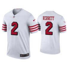 Men's San Francisco 49ers #2 Color Rush Legend Jason Verrett White Jersey