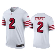 Men's San Francisco 49ers #2 Color Rush Legend Jason Verrett White Jersey