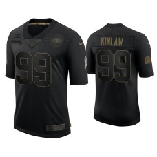 Men's San Francisco 49ers #99 Javon Kinlaw Black 2020 Salute To Service Limited Jersey