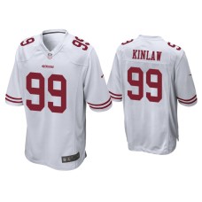 Men's San Francisco 49ers #99 Javon Kinlaw White 2020 NFL Draft Game Jersey