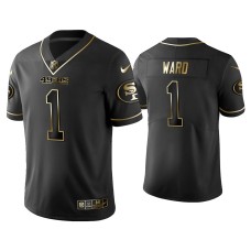 Men's San Francisco 49ers #1 Golden Edition Vapor Limited 49ers Jimmie Ward Black Jersey