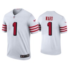 Men's San Francisco 49ers #1 Color Rush Legend Jimmie Ward White Jersey