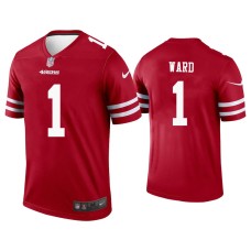 Men's San Francisco 49ers #1 Jimmie Ward Scarlet Legend Jersey