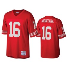 Men's San Francisco 49ers #16 Joe Montana Scarlet Legacy Replica Jersey