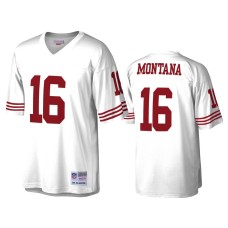 Men's San Francisco 49ers #16 Joe Montana White Legacy Replica Jersey