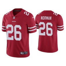 Men's San Francisco 49ers #26 Josh Norman Vapor Limited Scarlet Jersey