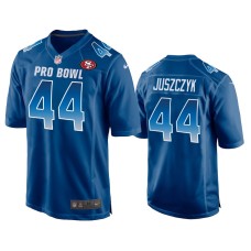 Men's San Francisco 49ers #44 49ers Kyle Juszczyk NFC Nike Game Royal Jersey - 2019 Pro Bowl