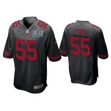 Men's San Francisco 49ers #55 Dee Ford Super Bowl LIV Black Game Jersey