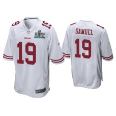 Men's San Francisco 49ers #19 Deebo Samuel Super Bowl LIV White Game Jersey