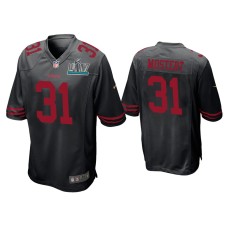 Men's San Francisco 49ers #31 Raheem Mostert Super Bowl LIV Black Game Jersey