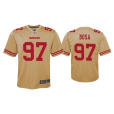 Youth San Francisco 49ers #97 Nick Bosa Gold Inverted Game Jersey