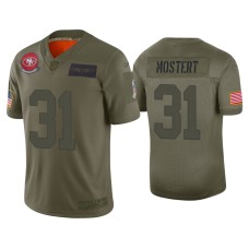 Men's San Francisco 49ers #31 Raheem Mostert Olive 2019 Salute to Service Limited Jersey