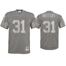 Men's San Francisco 49ers #31 Raheem Mostert Charcoal Metal Replica Jersey