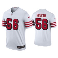 Men's San Francisco 49ers #56 Color Rush Legend Samson Ebukam White Jersey