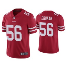 Men's San Francisco 49ers #56 Samson Ebukam Vapor Limited Scarlet Jersey