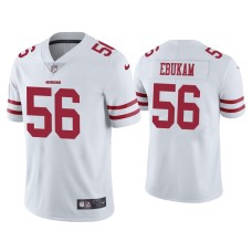 Men's San Francisco 49ers #56 Samson Ebukam Vapor Limited White Jersey