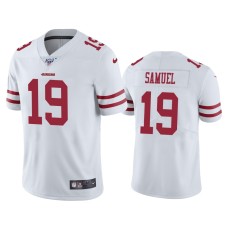 Men's San Francisco 49ers #19 Deebo Samuel 100th Season White Vapor Limited Jersey