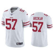 Men's San Francisco 49ers #57 Dre Greenlaw 100th Season White Vapor Limited Jersey